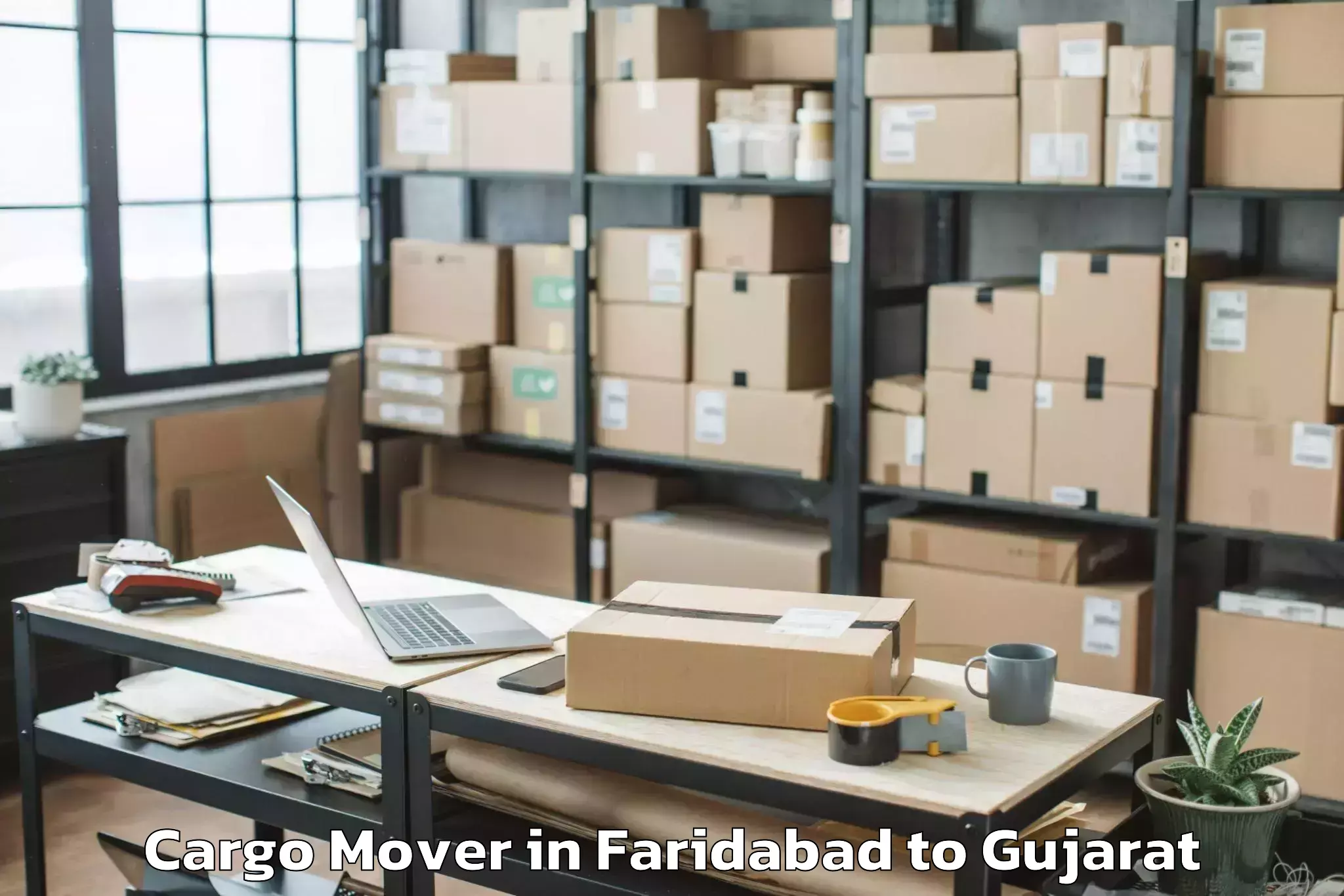 Get Faridabad to Madhavkampa Cargo Mover